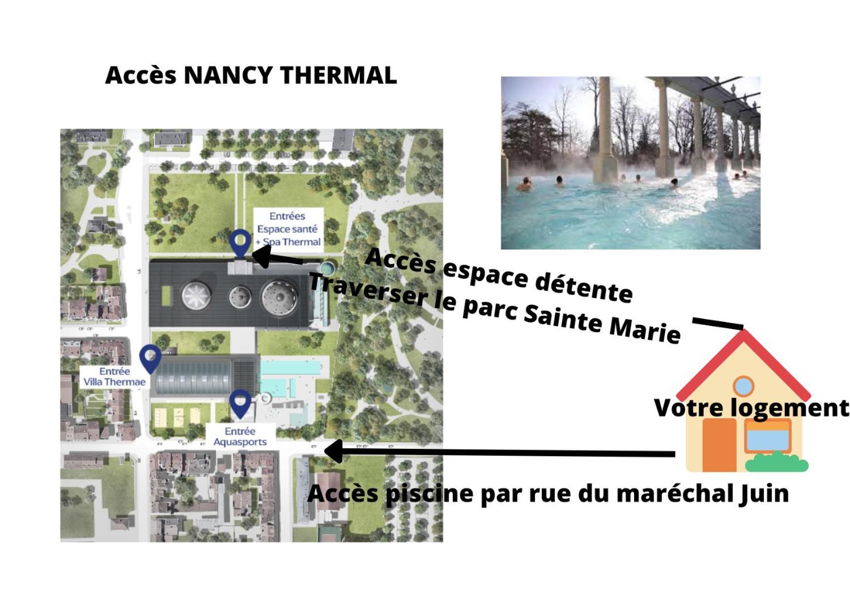 Nancy Thermal A 2 Min -Le 1909- 8 Pers- Parking Chez Julie Εξωτερικό φωτογραφία